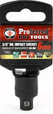 3/8" Drive Metric 6 Point Impact Sockets