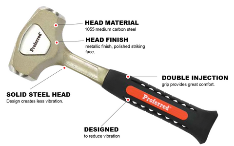 Forged Club Hammer (3 lb)
